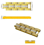 Art Deco–Style Baguette & Round Cut Lab Grown Diamond Bracelet in 18K White Gold