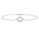 18K Yellow Gold Natural Diamond Hamsa Bracelet – Pave Set Religious Protection Charm