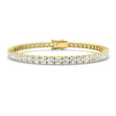 9ct Yellow Gold 8.02ct Lab Grown Diamonds Tennis Bracelet