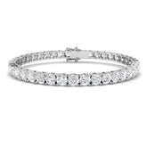 9ct White Gold 13.68ct Lab Grown Diamonds Tennis Bracelet