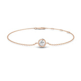 Minimalist Diamond Bracelet, Fine Gold Jewelry, Anniversary Gift