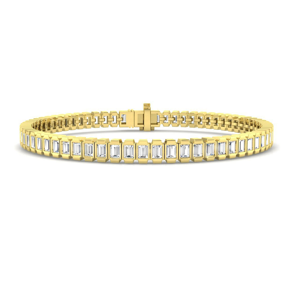 Diamond Tennis Bracelet, Bar Set Diamond Bracelet, Bezel Set Diamond Bracelet, Luxury Diamond Bracelet