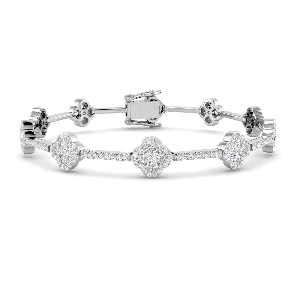 Clover Diamond Tennis Bracelet
