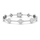 Clover Diamond Tennis Bracelet