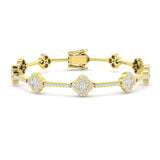 Clover Diamond Tennis Bracelet