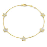 Pavé Diamond Bracelet, Diamond Station Bracelet, Ethical Diamond Jewelry