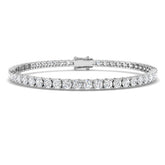 9ct White Gold 6.99ct Lab Grown Diamond Tennis Bracelet