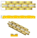 Art Deco–Style Baguette & Round Cut Lab Grown Diamond Bracelet in 18K White Gold