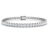 Lab Grown Diamond Bracelet, Oval Diamond Bracelet, Oval Tennis Bracelet, 18K White Gold Bracelet
