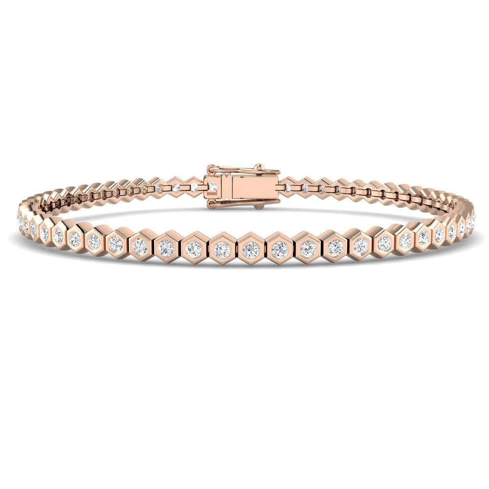 Platinum Jewelry Bracelet, Modern Diamond Bracelet, Minimalist Diamond Bracelet