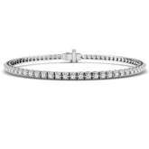 9ct White Gold 1.08ct Natural Diamond Tennis Bracelet