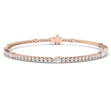 Natural Diamond Bracelet, Round Diamond Bracelet, Pear Cut Diamond Bracelet,