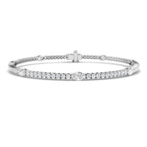 Natural Diamond Bracelet, Diamond Tennis Bracelet, Round Diamond Bracelet, Marquise Diamond Bracelet