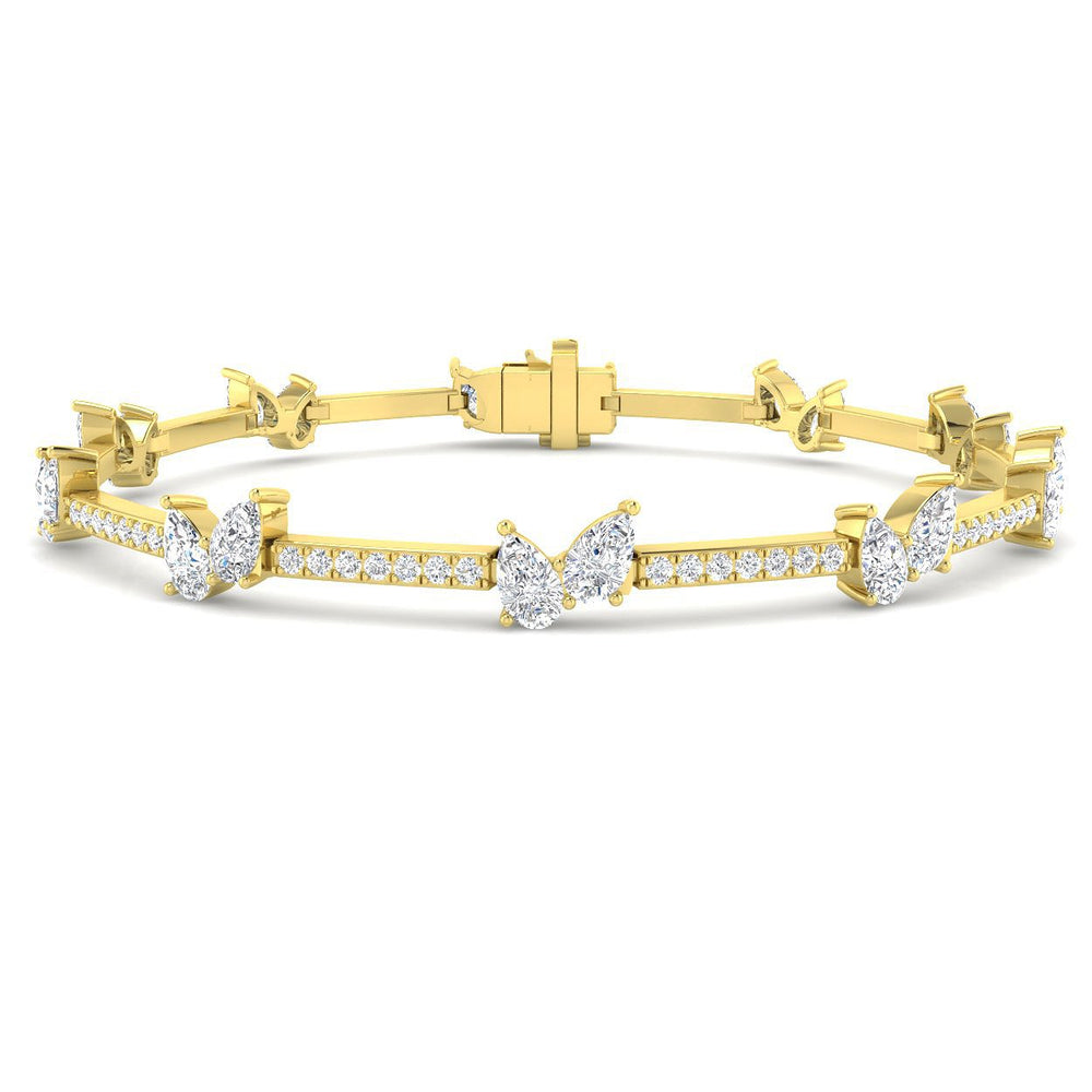 Prong Set Diamond Bracelet, Luxury Diamond Bracelet, Modern Diamond Bracelet, Fine Jewelry Bracelet