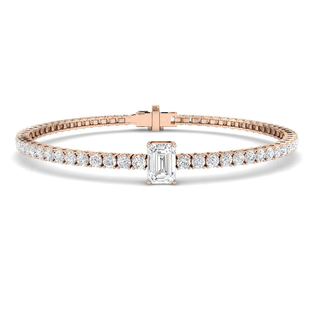 Modern Diamond Bracelet, Anniversary Gift Bracelet, Womens Diamond Bracelet
