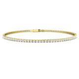 9K Gold Bracelet, 18K Gold Bracelet, Prong Set Diamond Bracelet, Luxury Diamond Bracelet