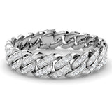 Bold 10.80 Ct Natural Diamond Chain Bracelet