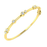 Bubble Diamond Bangle, Minimalist Diamond Bangle, Luxury Diamond Bangle, Fine Jewelry Bangle