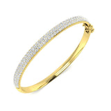Clover Diamant-Kettenarmband mit Lünetten- und Pavé-Fassung aus Naturdiamanten in Platin