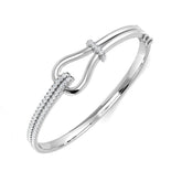 Clover Diamant-Kettenarmband mit Lünetten- und Pavé-Fassung aus Naturdiamanten in Platin