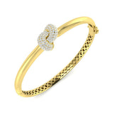 Clover Diamant-Kettenarmband mit Lünetten- und Pavé-Fassung aus Naturdiamanten in Platin