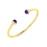 Clover Diamant-Kettenarmband mit Lünetten- und Pavé-Fassung aus Naturdiamanten in Platin