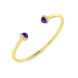 Bracelet de tennis de luxe en or et platine, serti de diamants ronds.