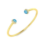 Bracelet de tennis de luxe en or et platine, serti de diamants ronds.