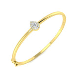 Clover Diamant-Kettenarmband mit Lünetten- und Pavé-Fassung aus Naturdiamanten in Platin