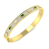 Bracelet de tennis de luxe en or et platine, serti de diamants ronds.