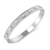 18K Yellow Gold Bangle, Diamond Cuff Bangle, Luxury Diamond Bangle, Fine Jewelry Bangle