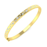 Clover Diamant-Kettenarmband mit Lünetten- und Pavé-Fassung aus Naturdiamanten in Platin