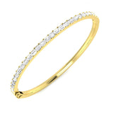 Bracelet de tennis de luxe en or et platine, serti de diamants ronds.