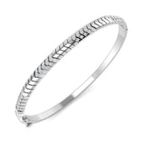 Clover Diamant-Kettenarmband mit Lünetten- und Pavé-Fassung aus Naturdiamanten in Platin