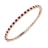 Clover Diamant-Kettenarmband mit Lünetten- und Pavé-Fassung aus Naturdiamanten in Platin