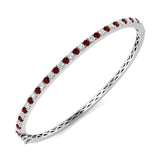 Clover Diamant-Kettenarmband mit Lünetten- und Pavé-Fassung aus Naturdiamanten in Platin
