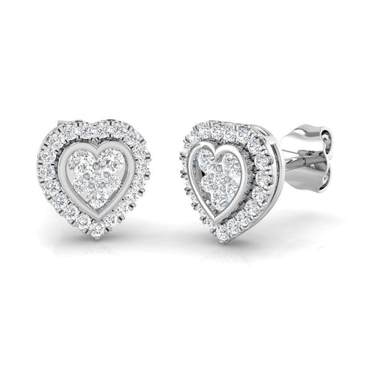 0.25 Carat Natural/Lab Grown Diamond Cluster Earring In 9K/18K Hallmarked Gold