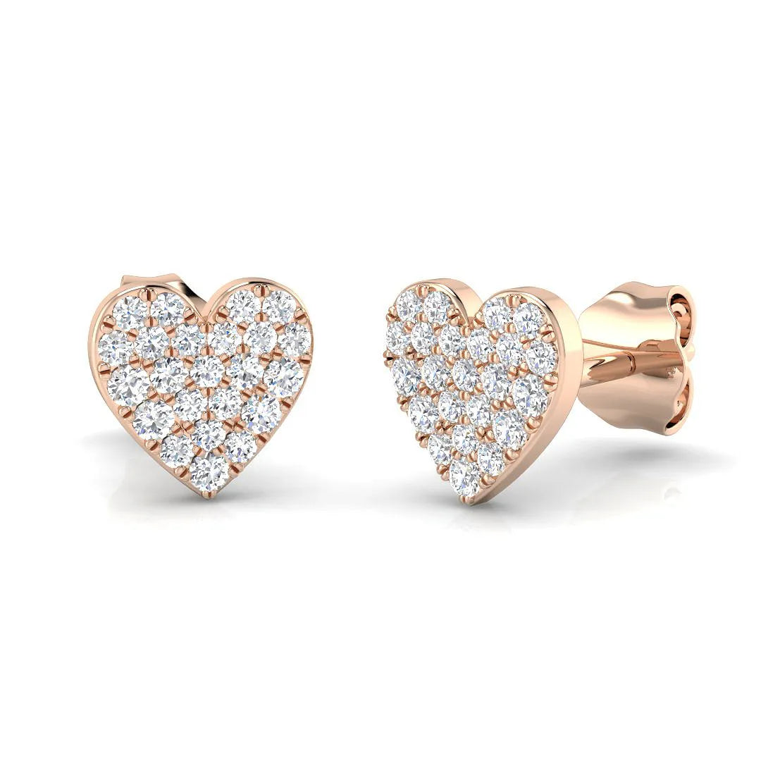 0.25 Carat Natural/Lab Grown Diamond Cluster Earring In 9K/18K Hallmarked Gold