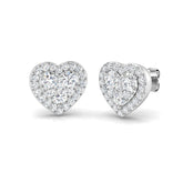 1.00 Carat Natural/Lab Grown Diamond Cluster Earring In 9K/18K Hallmarked Gold