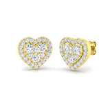 1.00 Carat Natural/Lab Grown Diamond Cluster Earring In 9K/18K Hallmarked Gold