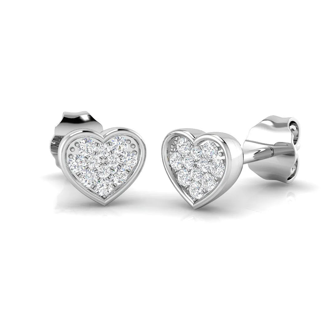 0.25 Carat Natural/Lab Grown Diamond Cluster Earring In 9K/18K Hallmarked Gold