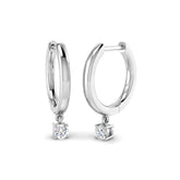 Emlyn Gold Drop & Trilogy Diamond Earrings - Elegant Luxury Jewelry