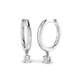 Emlyn Gold Drop & Trilogy Diamond Earrings - Elegant Luxury Jewelry