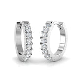 Hoop Earrings - Junie 0.33ct to 0.5ct Gold Diamond