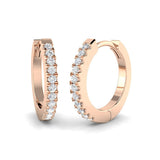 Hoop Earrings - Erfwy 0.2ct-1ct Round Cut