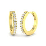 Hoop Earrings - Erfwy 0.2ct-1ct Round Cut