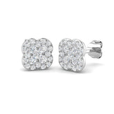 "Daypy Clover Diamond Earrings in Gold - 0.5ct to 1.25ct Luxury Jewelry"
