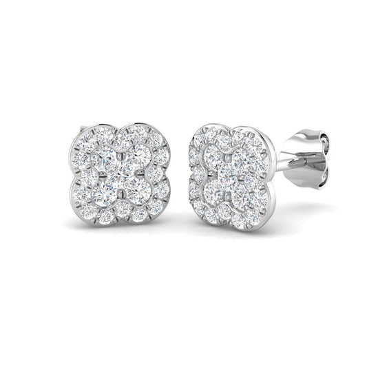 "Daypy Clover Diamond Earrings in Gold - 0.5ct to 1.25ct Luxury Jewelry"