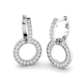 Tippy Gold Drop & Trilogy Diamond Earrings - Elegant 0.5ct Luxury