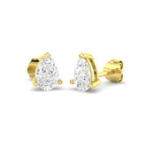 9ct Yellow Gold 1.09ct Lab Grown Diamond Solitaire Earrings